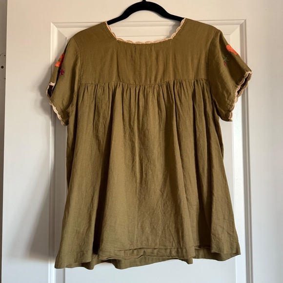 T H M L Women's NWT Embroidered Top size M - Picture 3 of 10